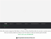 Tablet Screenshot of greenchemindustries.com